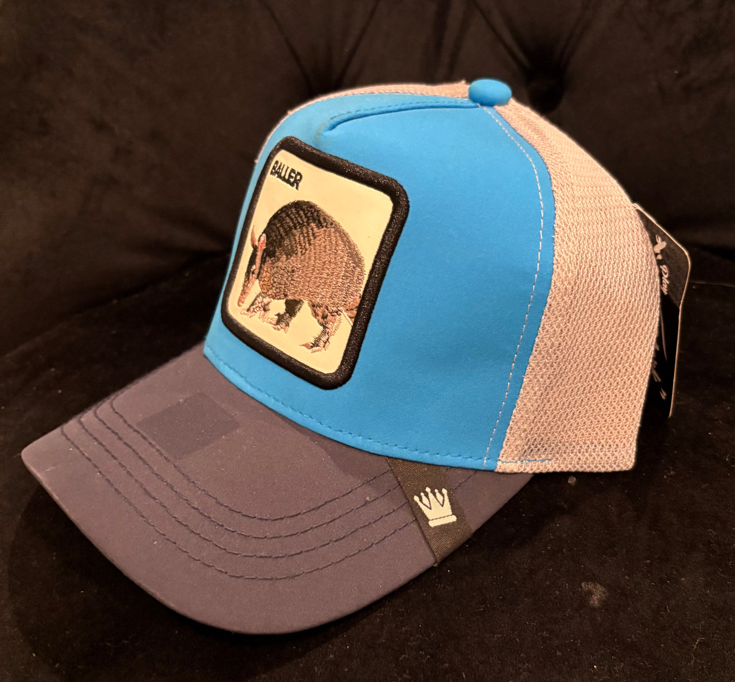 Blue Baller Armadillo Trucker Hat