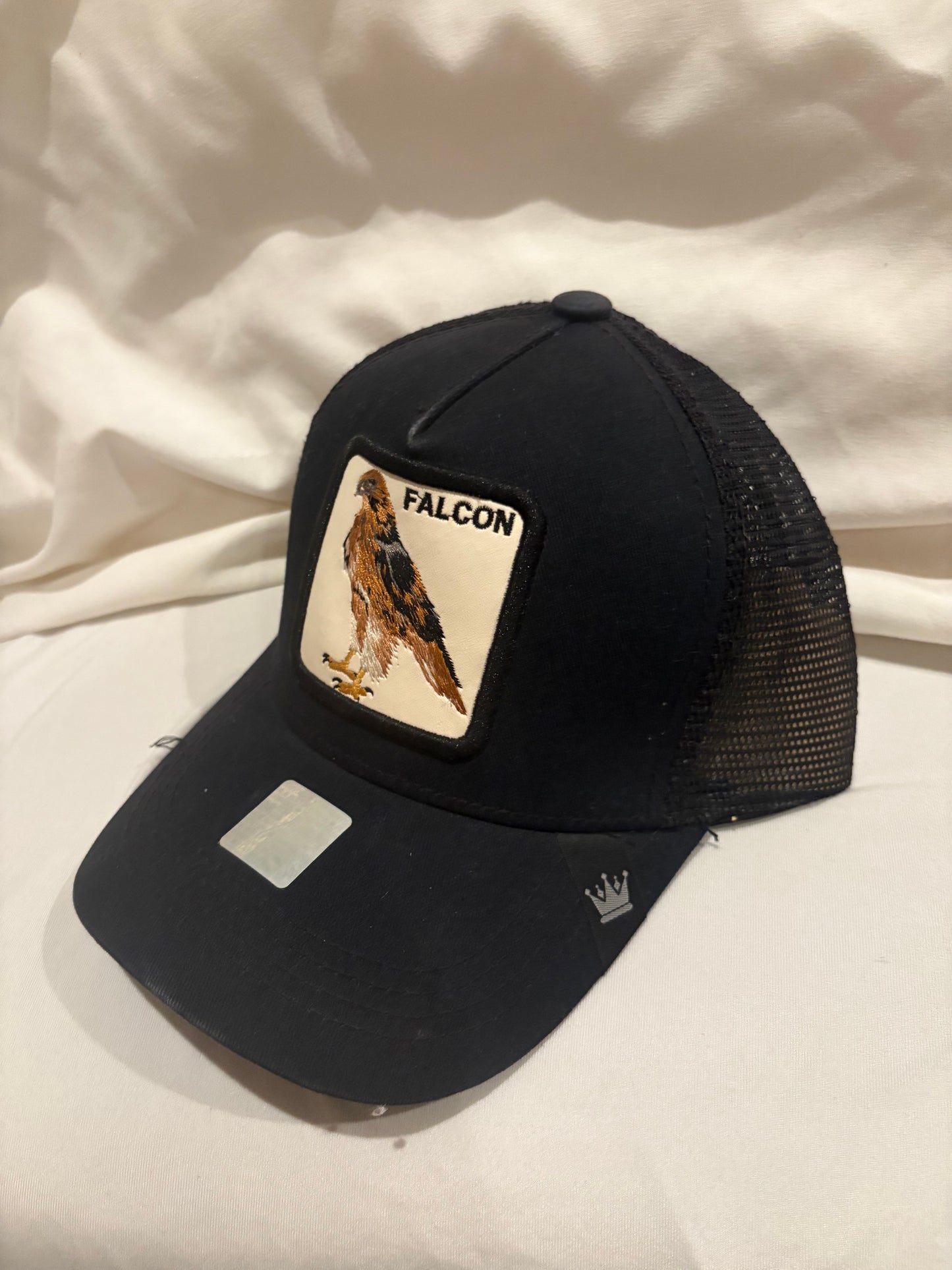 Falcon - Animal Patch Trucker Hat- Black