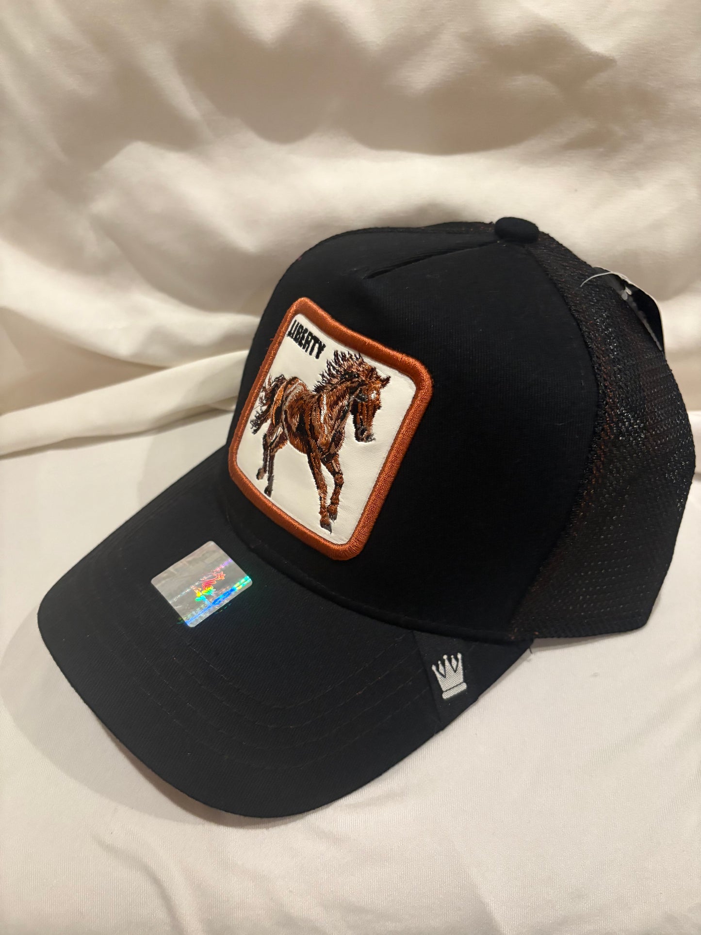Liberty Horse - Animal Patch - Trucker Hat - Black