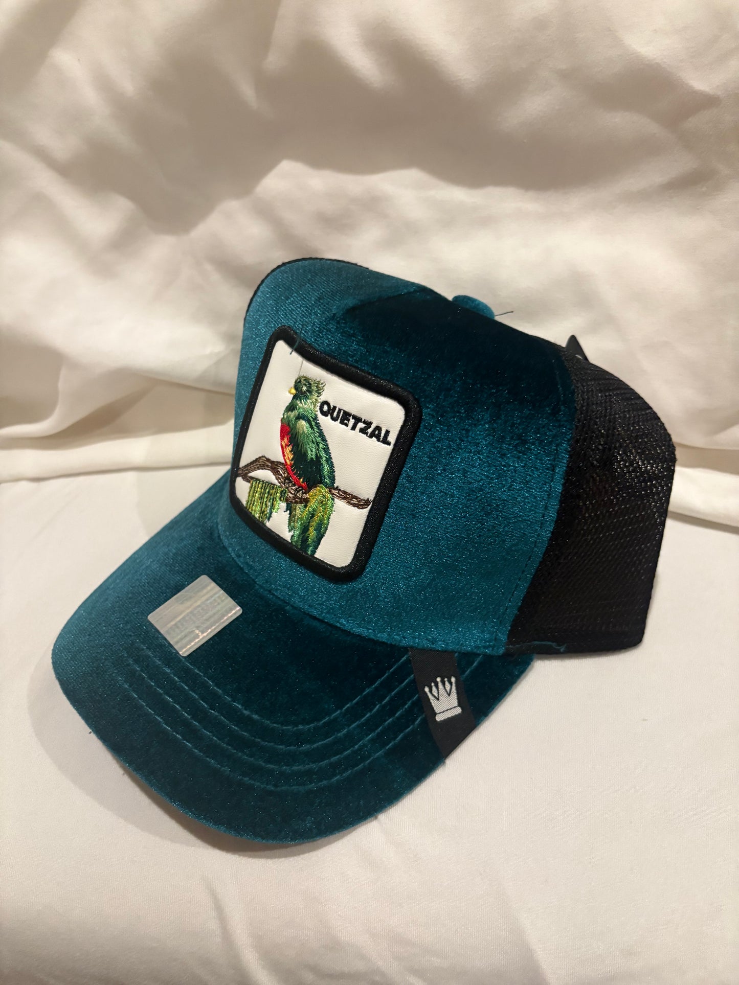 Quetzal- Green Velvet - Animal Patch - Trucker Hat