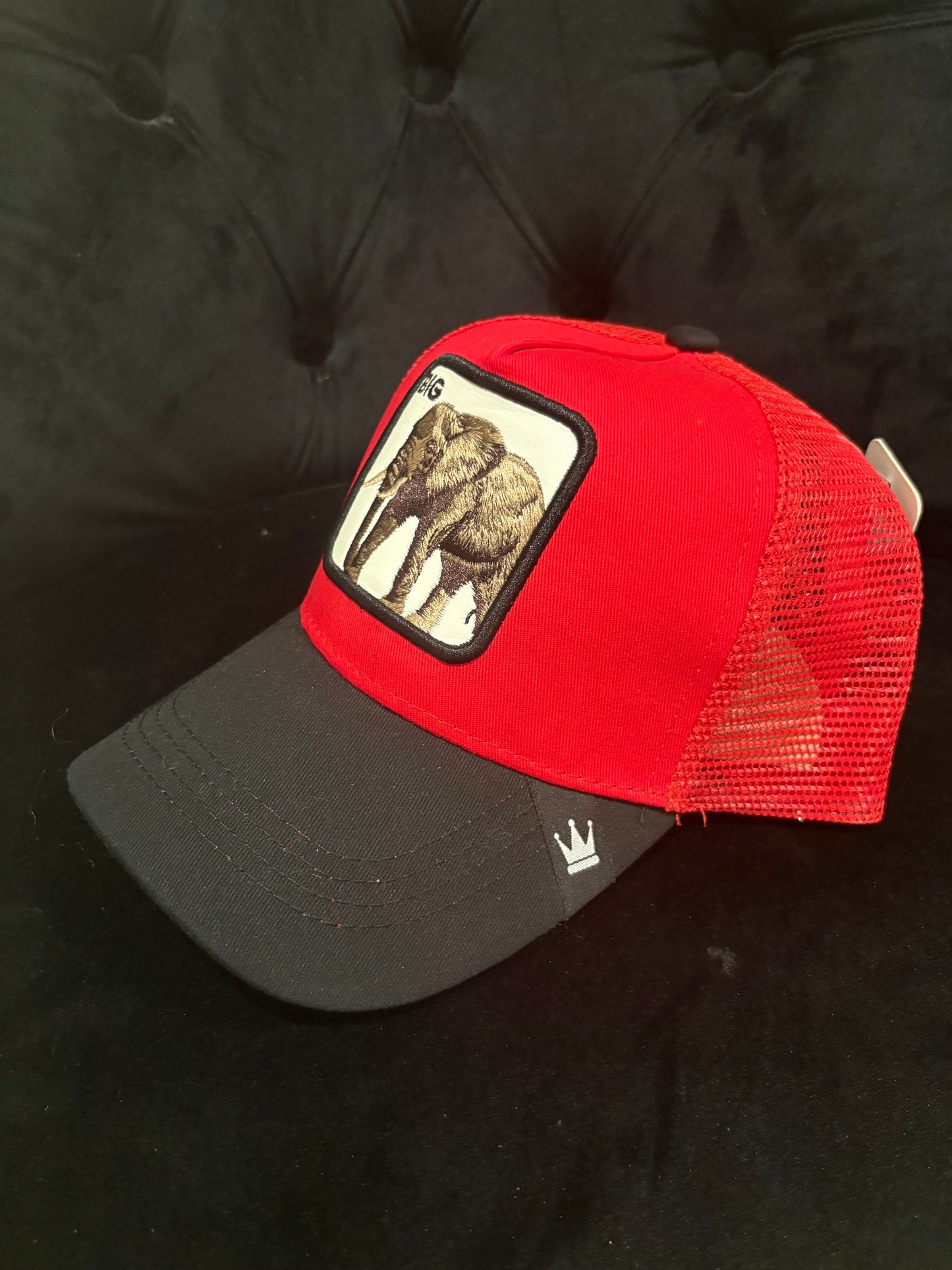 Big Elephant - Animal Patch - Red Trucker Hat