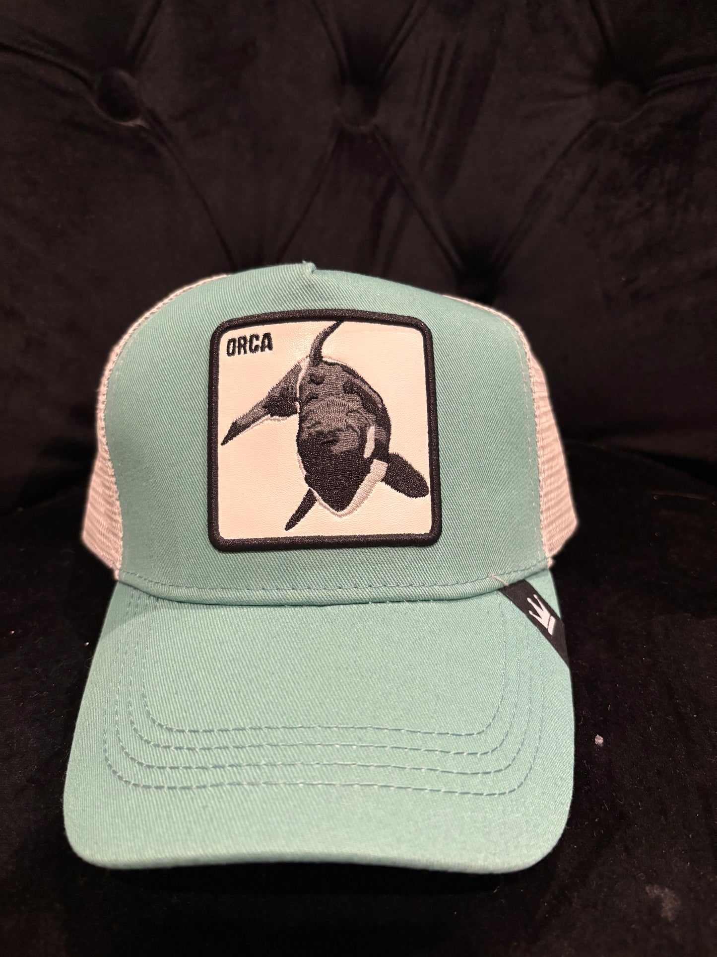Light Blue Orca Trucker Hat