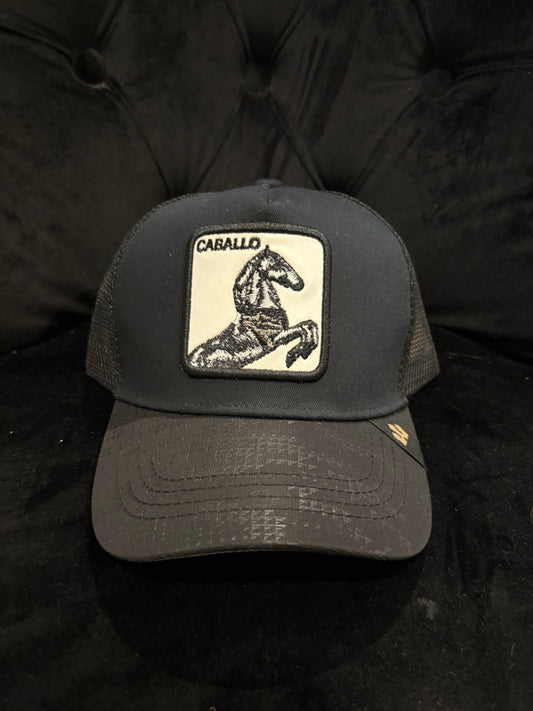 Black Horse Trucker Hat