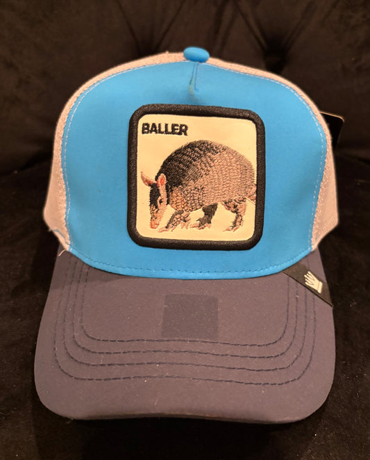 Blue Baller Armadillo Trucker Hat