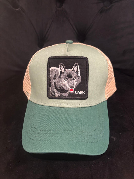 Fox Animal patch Trucker Hat - Light green