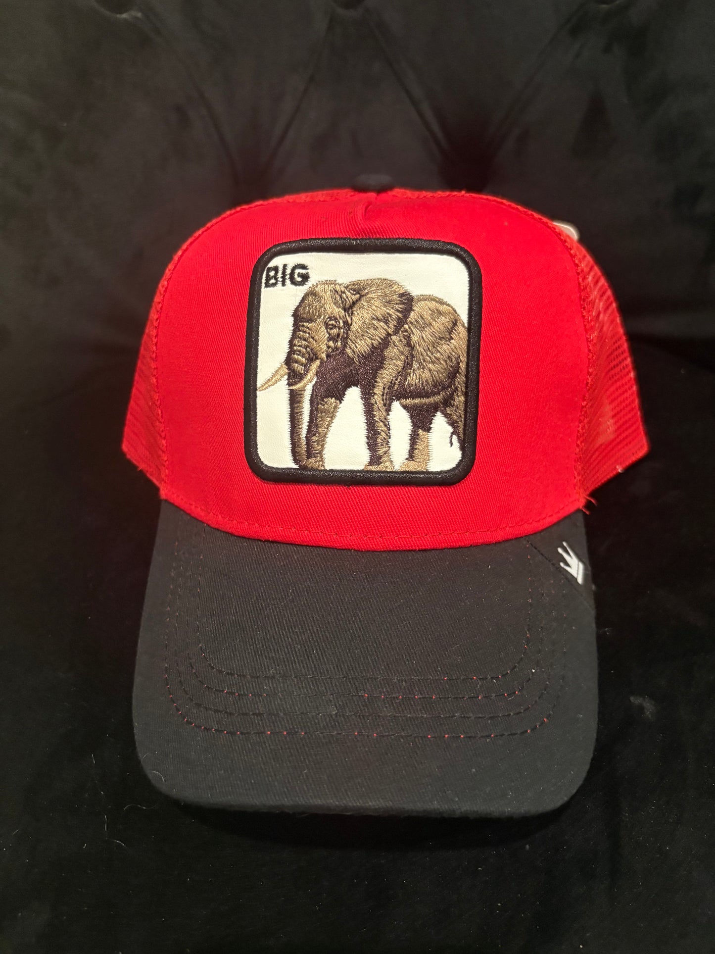 Big Elephant - Animal Patch - Red Trucker Hat