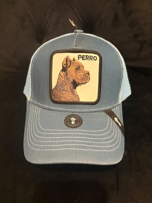 "Perro" Grey Animal Patch Trucker Hat
