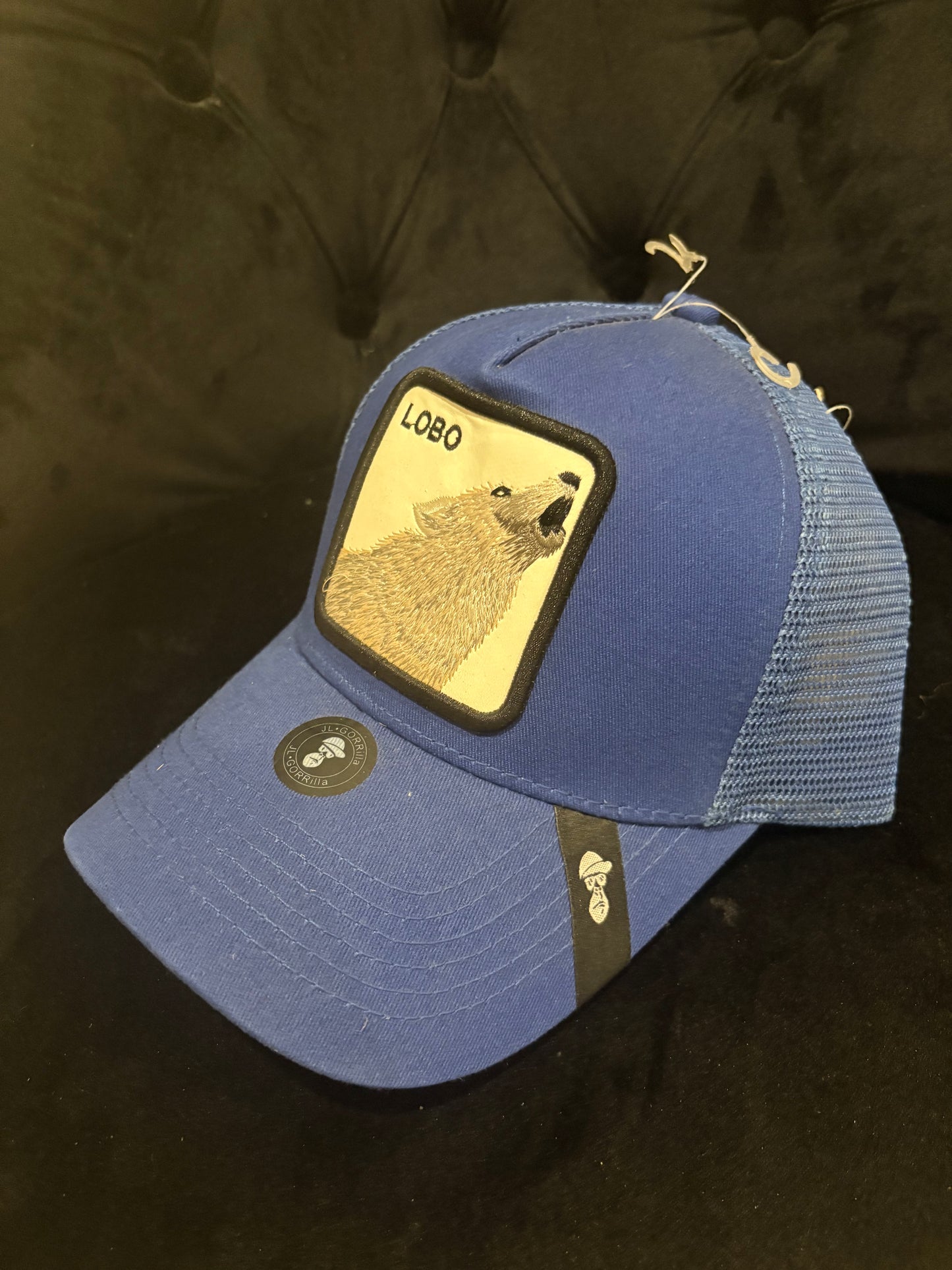 "Lobo" Animal Patch - Blue Trucker Hat