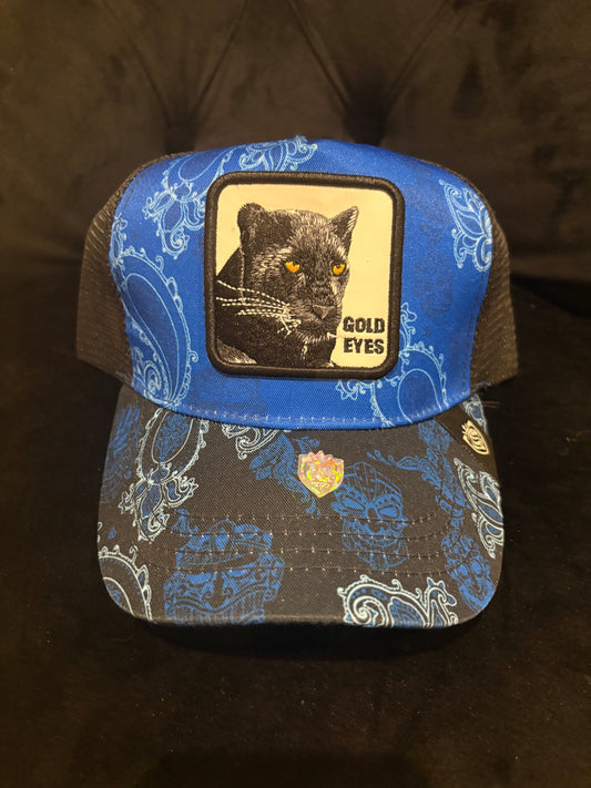 Golden Eyed Panther Animal Patch Trucker Hat